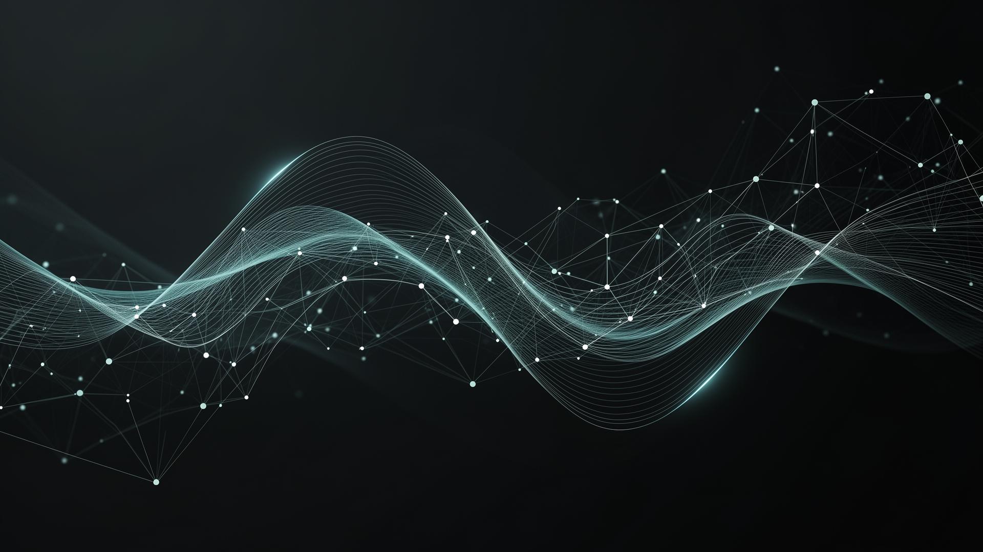 Abstract AI network visualization
